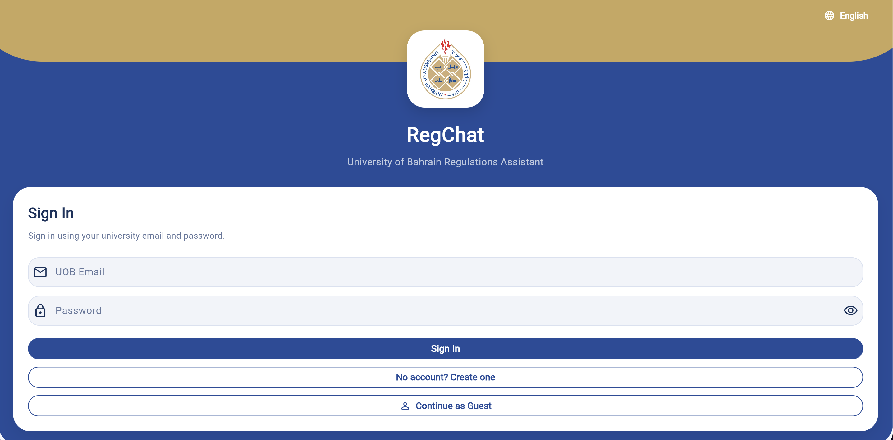 RagChat Login Page